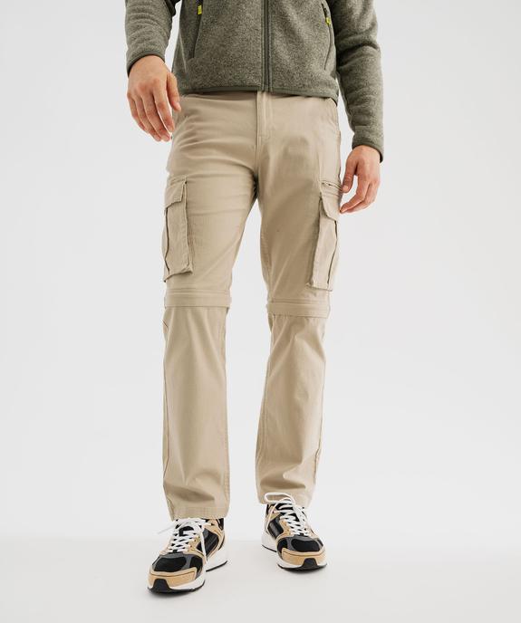 Pantalon cargo 2-en-1 transformable en short homme - Roadsign vue2 - ROADSIGN G4G - GEMO