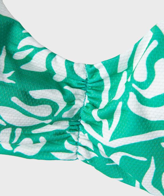Maillot de bain 2 pièces à motifs fleuris fille vue2 - GEMO (JUNIOR) - GEMO