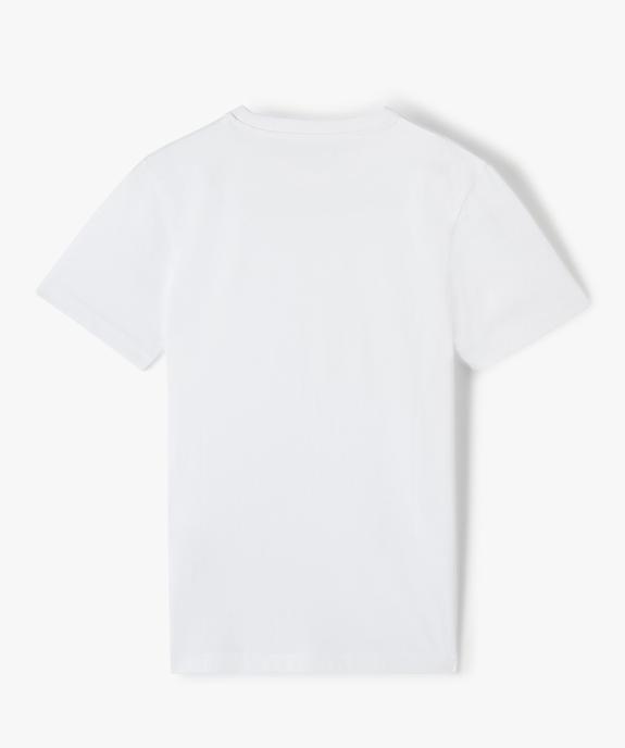Tee-shirt à manches courtes uni garçon vue3 - GEMO (JUNIOR) - GEMO
