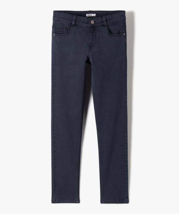 Pantalon en coton stretch coupe slim 5 poches garçon vue1 - GEMO 4G GARCON - GEMO