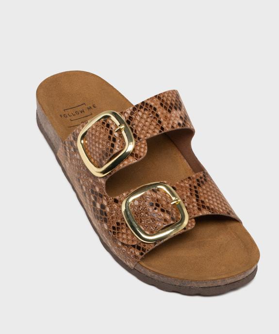 Mules ouvertes avec brides à boucles femme - Follow Me vue6 - FOLLOW ME - GEMO