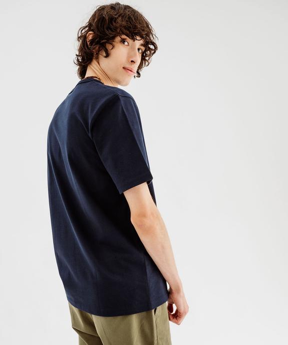 Tee-shirt à manches courtes uni homme vue3 - GEMO 4G HOMME - GEMO