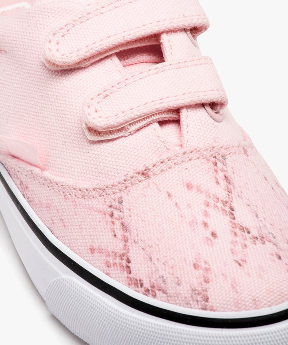 Baskets en toile skateshoes à scratch fille - Kappa Nisio vue6 - KAPPA - GEMO