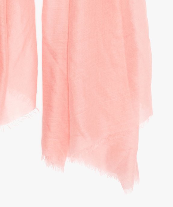 Foulard femme à franges vue2 - GEMO (ACCESS) - GEMO