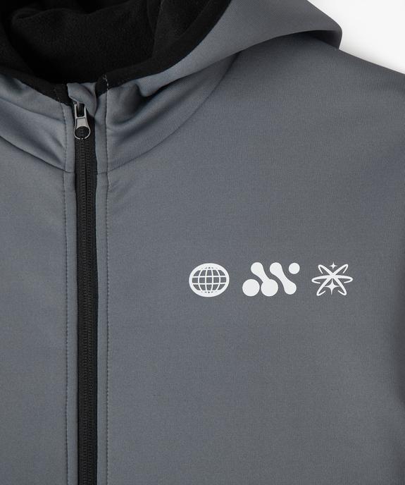 Sweat zippé à capuche spécial sport garçon vue2 - GEMO (JUNIOR) - GEMO