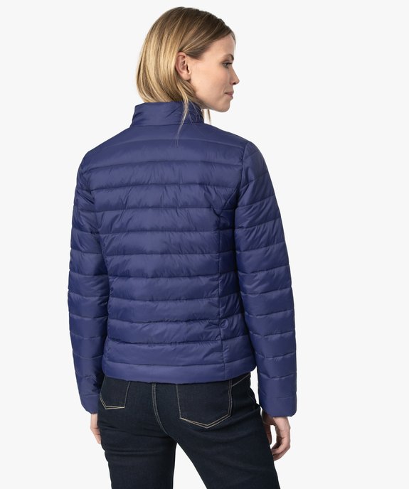 Doudoune femme légère avec col montant et fermeture zippée vue3 - GEMO(FEMME PAP) - GEMO