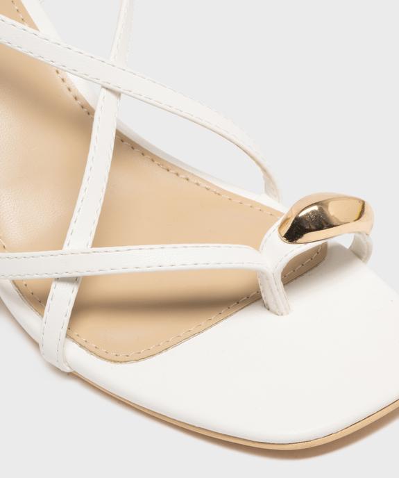 Sandales à talon fin multibrides avec bijou de pied femme vue6 - FOLLOW ME - GEMO