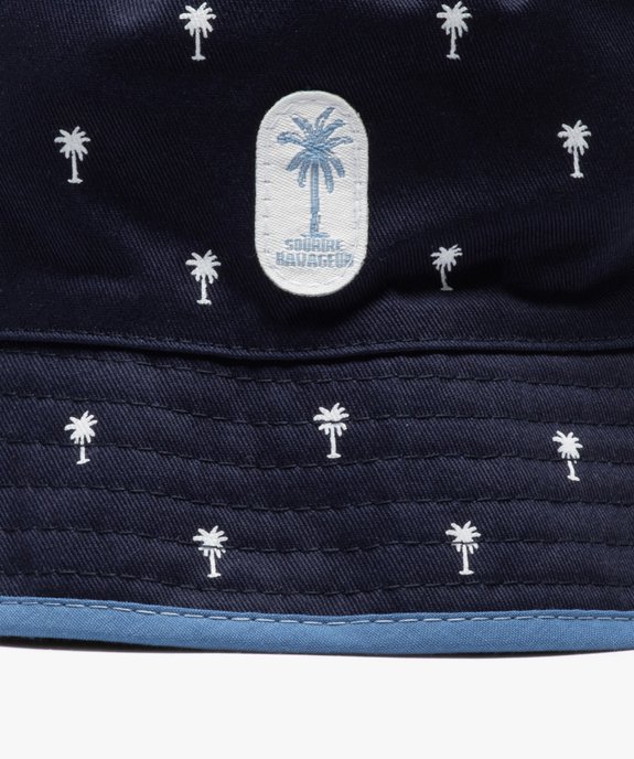Chapeau bébé garçon forme bob micro-motifs palmier vue2 - GEMO(BEBE DEBT) - GEMO