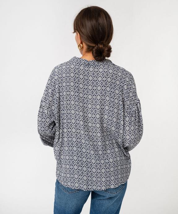 Chemise à motifs femme vue3 - GEMO(FEMME PAP) - GEMO