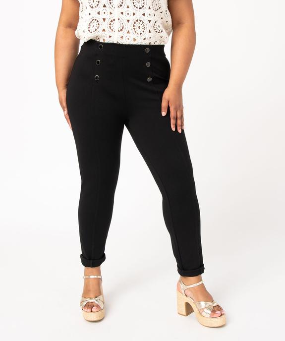Leggings à pont femme grande taille vue1 - GEMO (G TAILLE) - GEMO