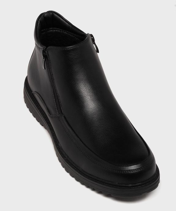 Boots fourrées confortables à double zip homme vue5 - G'FLEX - GEMO