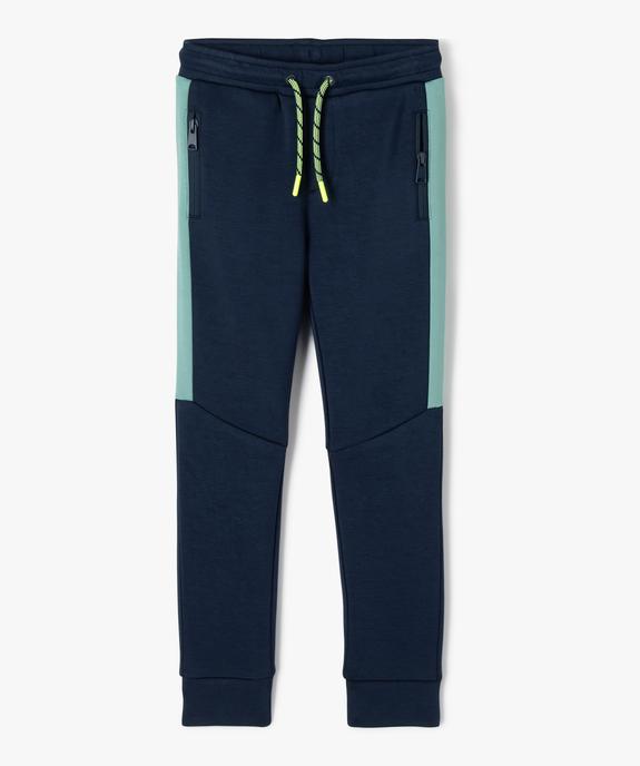 Pantalon de jogging bicolore garçon vue1 - GEMO (ENFANT) - GEMO