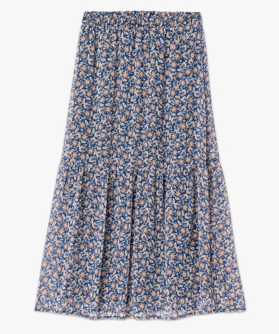 Jupe en voile à motifs fleuris femme vue4 - GEMO(FEMME PAP) - GEMO