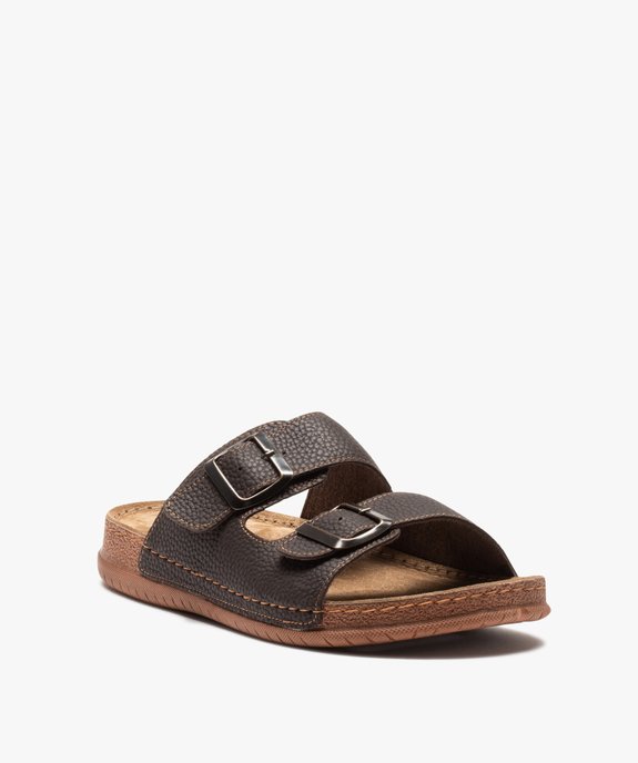 Sandales homme confort avec brides à boucles vue2 - GEMO (CASUAL) - GEMO