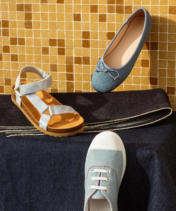 Ballerines en toile denim pailleté fille vue7 - LOVELY WINGS - GEMO
