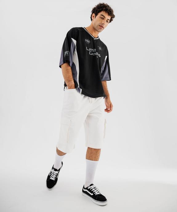 Tee-shirt de sport à manches courtes en mesh homme vue5 - GEMO (HOMME) - GEMO
