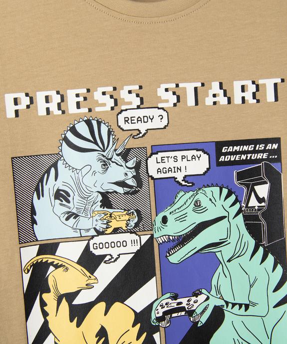 Tee-shirt manches courtes avec motif XXL garçon vue2 - GEMO 4G GARCON - GEMO