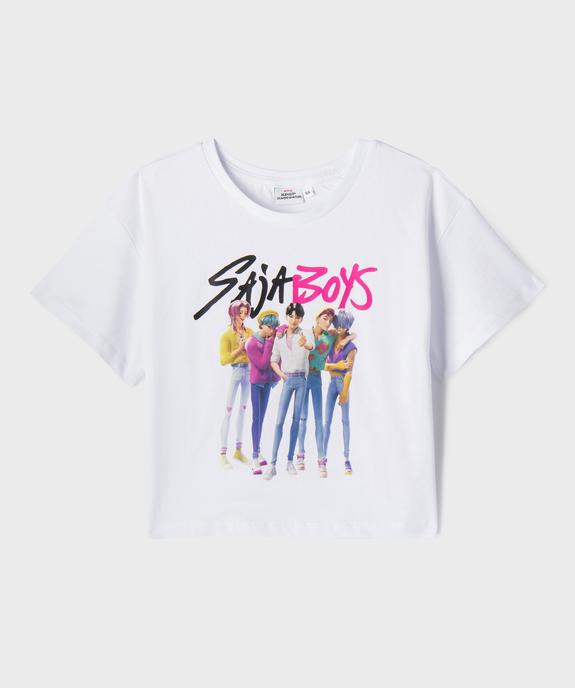 Tee-shirt manches courtes avec motif Saja Boys fille - K-pop Demon Hunters vue1 - KPOP DEMON HUNTERS - GEMO