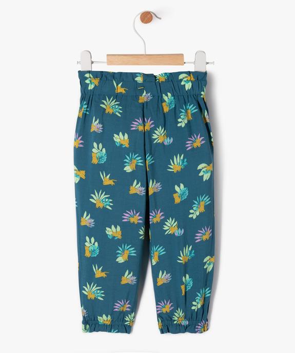 Pantalon ample resserré dans le bas bébé fille vue3 - GEMO 4G BEBE - GEMO