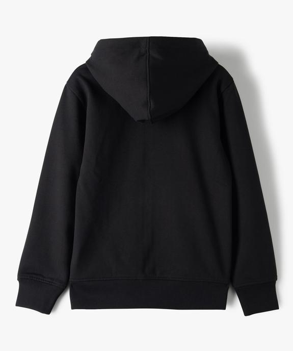 Sweat à capuche avec fermeture zippée garçon vue3 - GEMO (JUNIOR) - GEMO