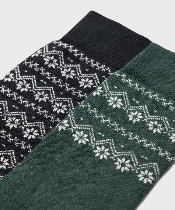 Chaussettes avec motifs hiver homme (lot de 2) - GEMO(HOMWR HOM) Chaussettes avec motifs hiver homme (lot de 2) vue2 - GEMO(HOMWR HOM) - GEMO