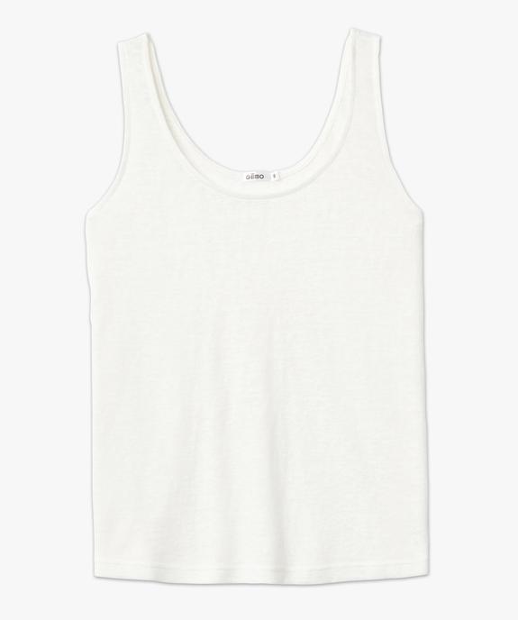 Débardeur de nuit femme en maille viscose flammée souple vue4 - GEMO(HOMWR FEM) - GEMO