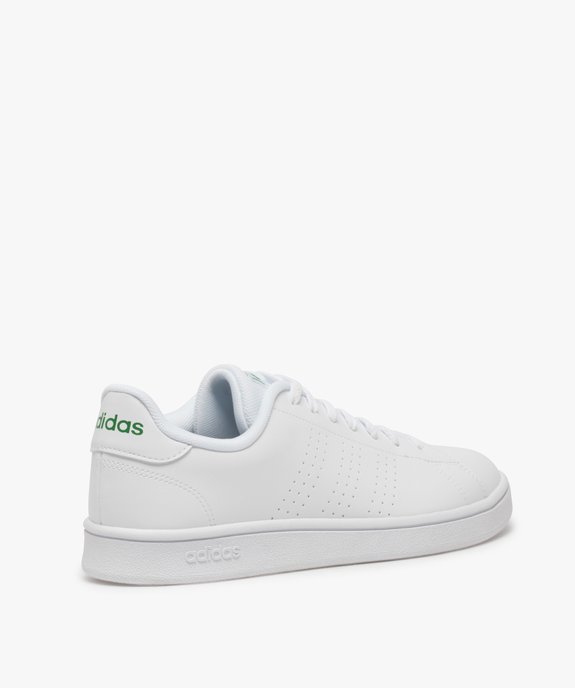 Baskets homme retro tennis unies à lacets – Adidas Advantage vue4 - ADIDAS - GEMO
