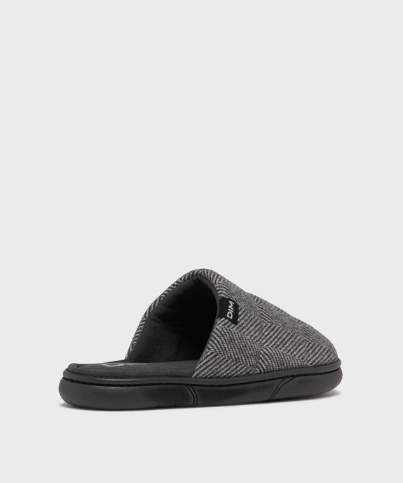 Chaussons mules à motifs chevrons homme - DIM vue4 - DIM - GEMO