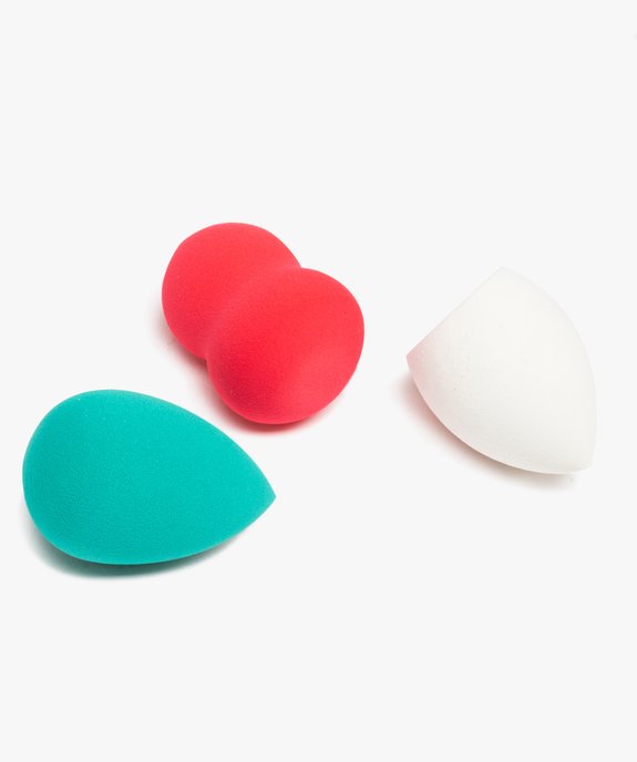 Éponge à maquillage pour le teint en coffret cadeau de Noël (lot de 3) vue2 - GEMO (ACCESS) - GEMO