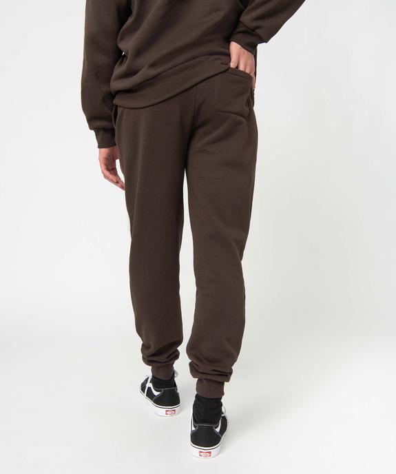 Pantalon de jogging molletonné homme vue3 - GEMO 4G HOMME - GEMO