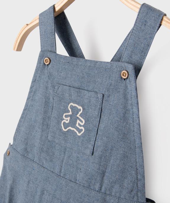 Barboteuse en flanelle bébé garçon - LuluCastagnette vue2 - LULUCASTAGNETTE - GEMO