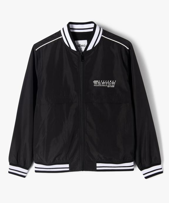 Veste zippée look sportswear garçon vue1 - GEMO (JUNIOR) - GEMO