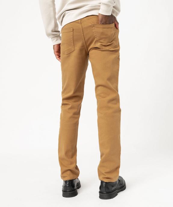 Pantalon en coton coupe Slim homme vue3 - GEMO 4G HOMME - GEMO