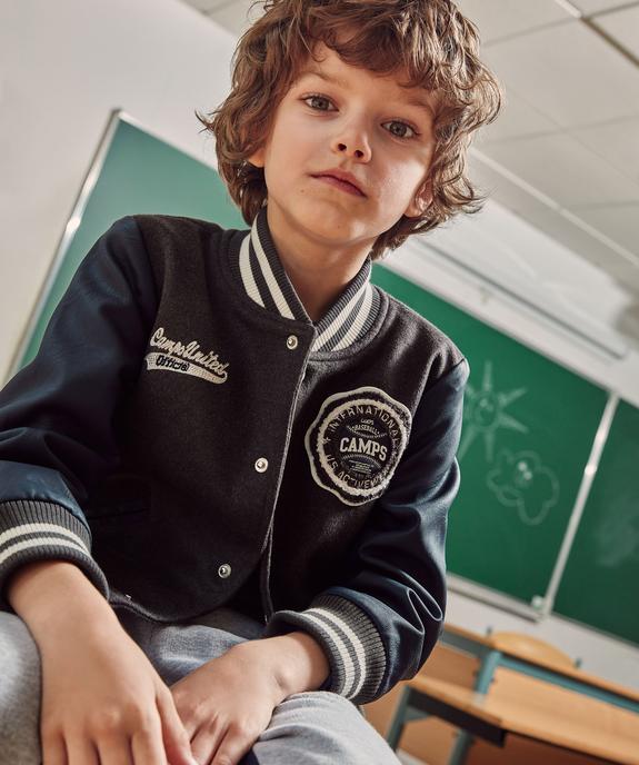 Blouson teddy garçon bicolore – Camps United vue6 - CAMPS UNITED - GEMO