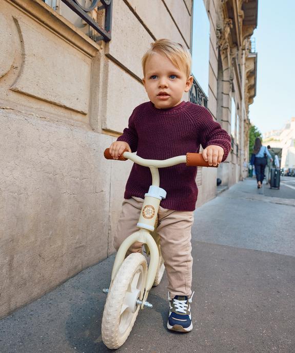 Pull en grosse maille côtelée à manches raglan bébé garçon vue4 - GEMO(BEBE DEBT) - GEMO