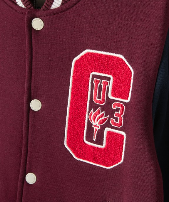 Sweat molletonné avec manches contrastantes garçon - Camps United vue3 - CAMPS UNITED - GEMO