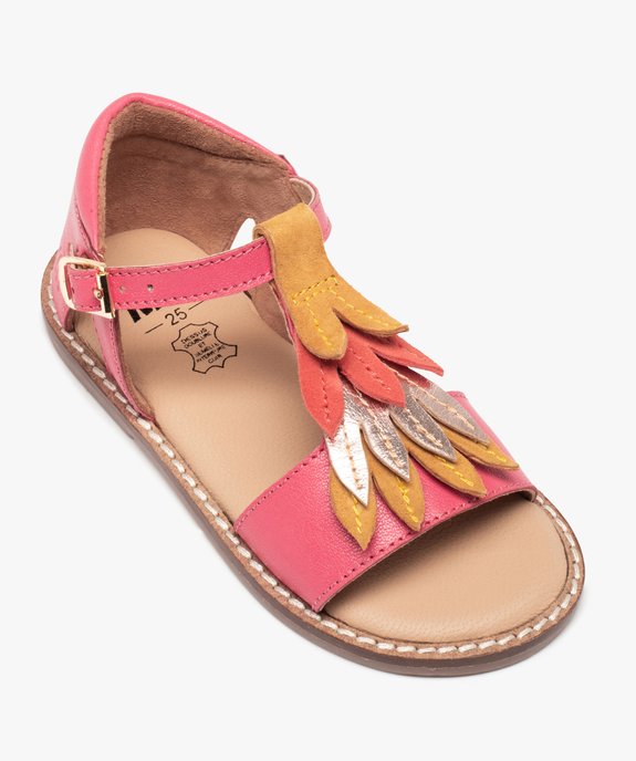 Sandales fille dessus cuir et franges colorées – NA! - NA! Sandales fille dessus cuir et franges colorées – NA! vue5 - NA! - GEMO