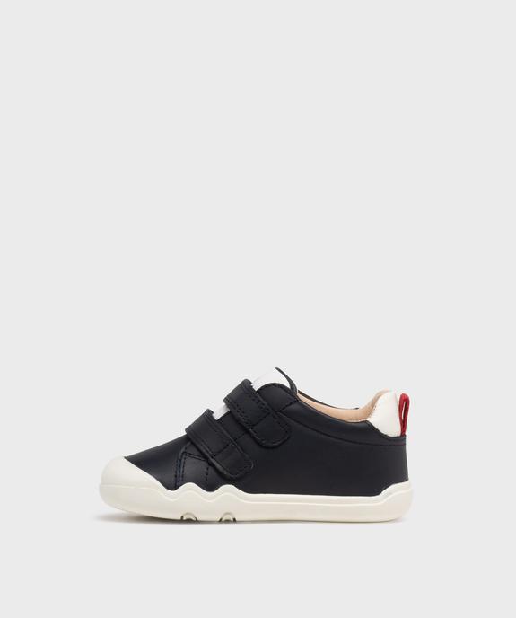 Chaussures de marche Steppieup dessus cuir bébé garçon - Geox Respira vue3 - GEOX - GEMO
