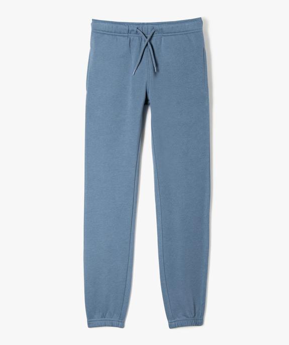 Pantalon de jogging uni en molleton gratté garçon vue1 - PREMIER PRIX BY GEMO - GEMO