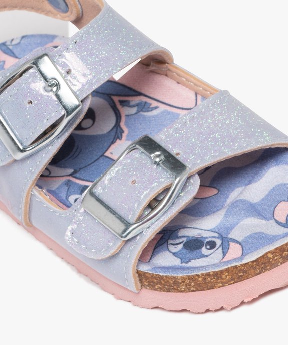 Sandales à brides pailletées et semelle intérieure imprimée bébé fille - Stitch vue6 - LULU CASTAGNETT - GEMO