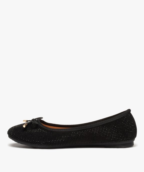 Ballerines à strass avec nœud décoratif femme vue3 - GEMO(URBAIN) - GEMO