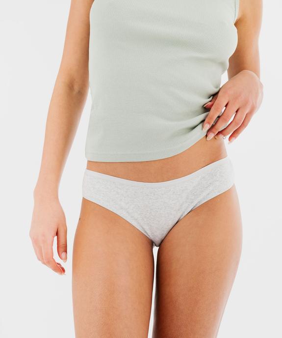 Culotte en maille côtelée femme (lot de 2) vue2 - GEMO 4G FEMME - GEMO