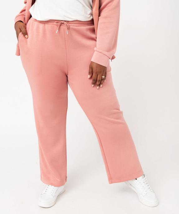 Pantalon en maille avec ceinture élastique femme grande taille vue2 - GEMO(FEMME PAP) - GEMO