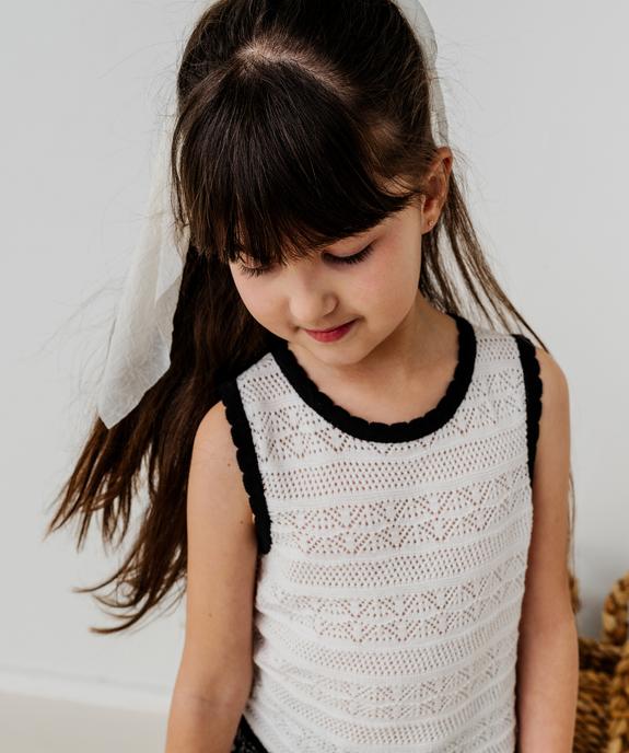Débardeur en maille crochetée fille vue6 - GEMO (ENFANT) - GEMO