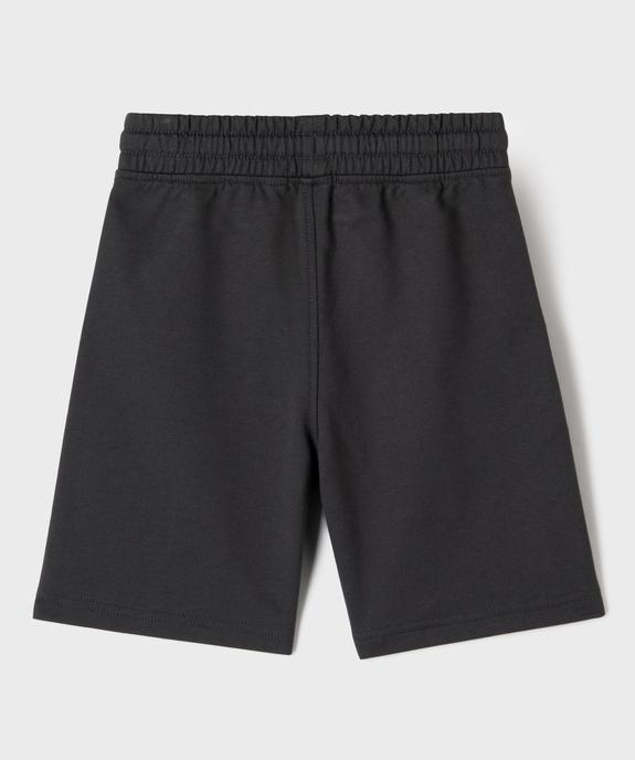 Short en maille coupe large avec taille ajustable garçon vue4 - GEMO (ENFANT) - GEMO