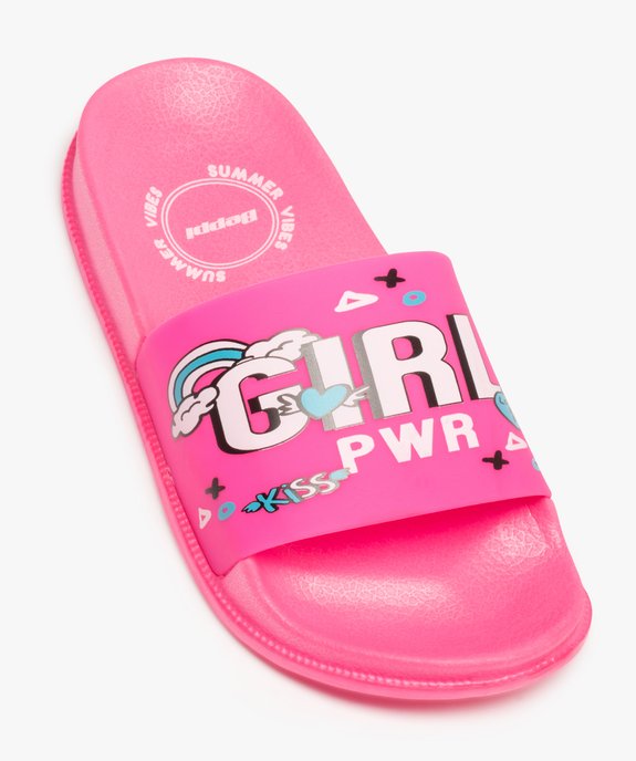 Mules de piscine fille « girl power »  vue5 - GEMO (ENFANT) - GEMO