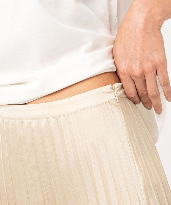 Jupe plissée longueur midi femme vue2 - GEMO(FEMME PAP) - GEMO