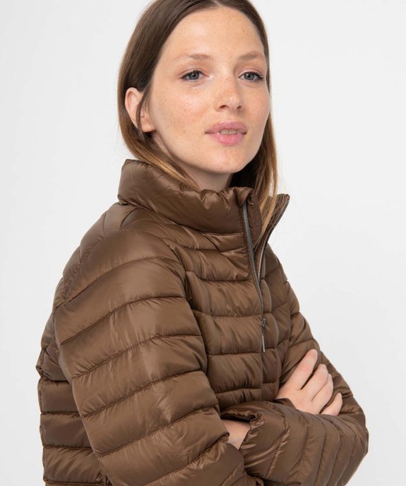 Doudoune à col montant avec rembourrage fin femme vue2 - GEMO 4G FEMME - GEMO
