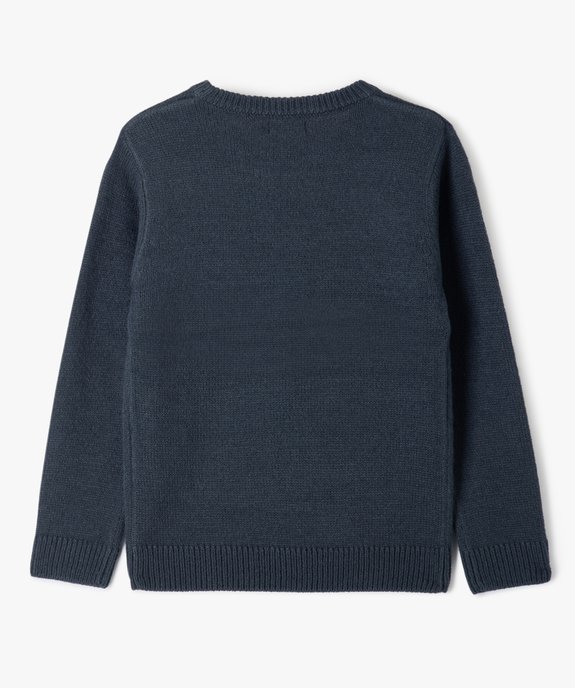 Pull de Noël garçon motif dinosaure vue3 - GEMO (ENFANT) - GEMO