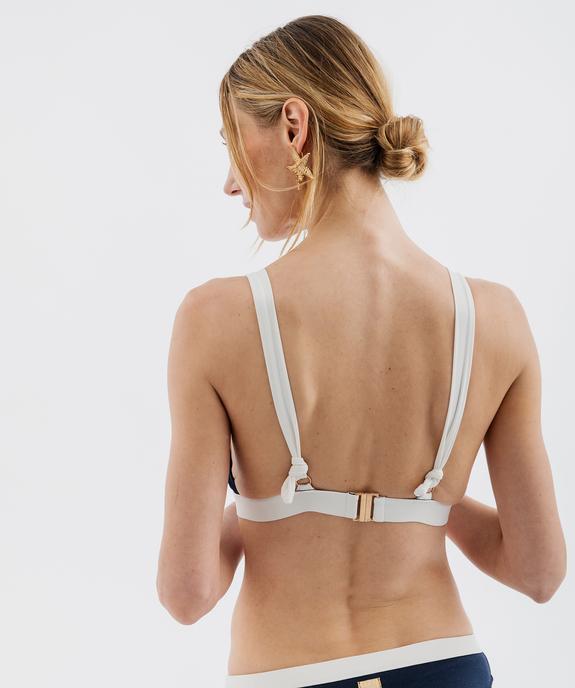 Haut de maillot de bain triangle à bretelles multi-positions femme - LuluCastagnette vue2 - LULUCASTAGNETTE - GEMO